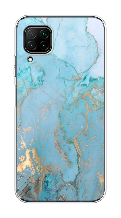 

Чехол Awog на Huawei Nova 7i "Голубой мрамор рисунок", Разноцветный, 611850-3