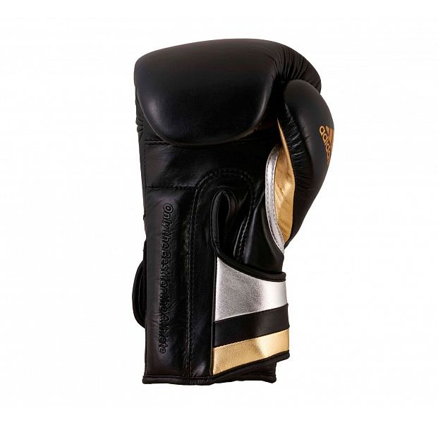 фото Перчатки боксерские adispeed черно-золото-серебристые (вес 16 унций) adidas