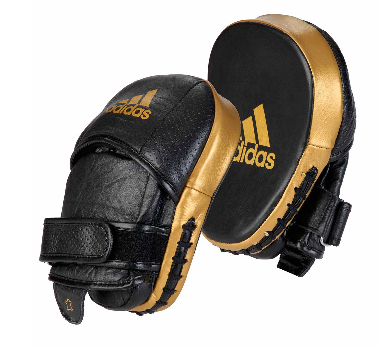 фото Лапы adistar pro speed focus pad черно-золотые adidas