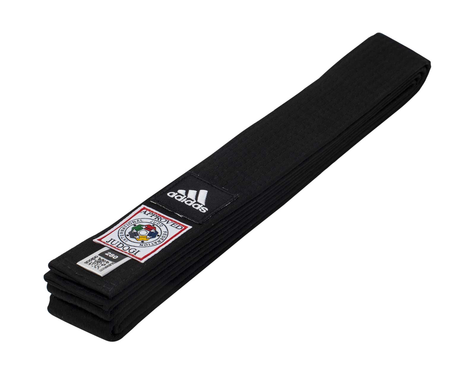 Пояс для дзюдо Elite IJF Premium черно-золотой (длина 280 см)