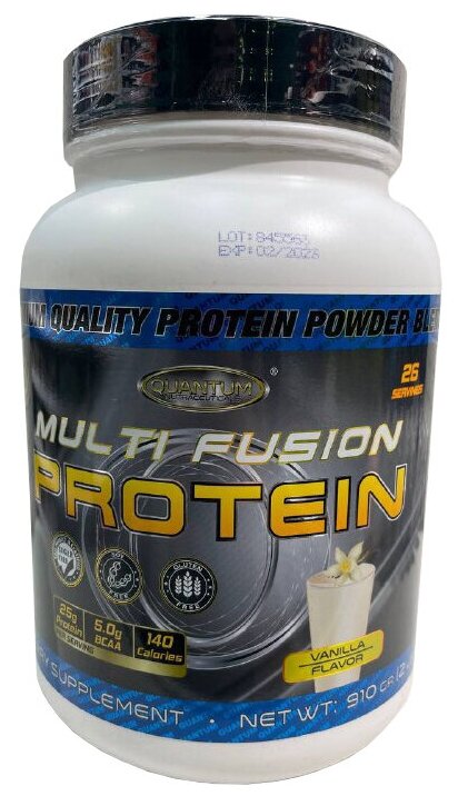 Многокомпонентный протеин Quantum Nutraceuticals Multi Fusion Protein 910 г, ваниль