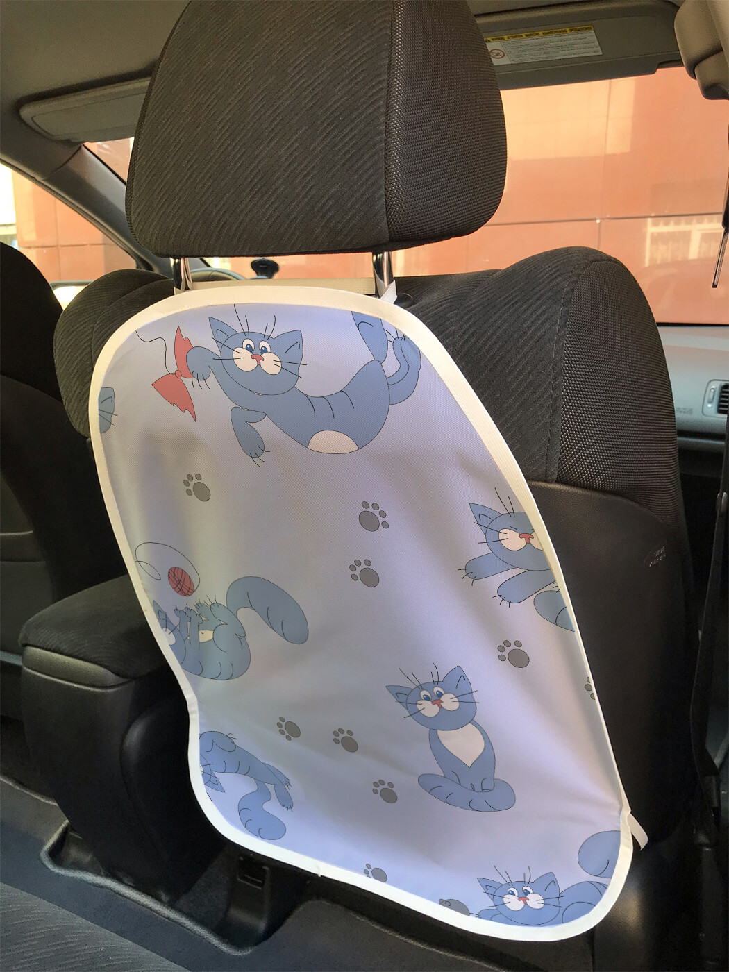 

Накидка на спинку сиденья JoyArty Кот играет фантиком, 45х62, Кот играет фантиком