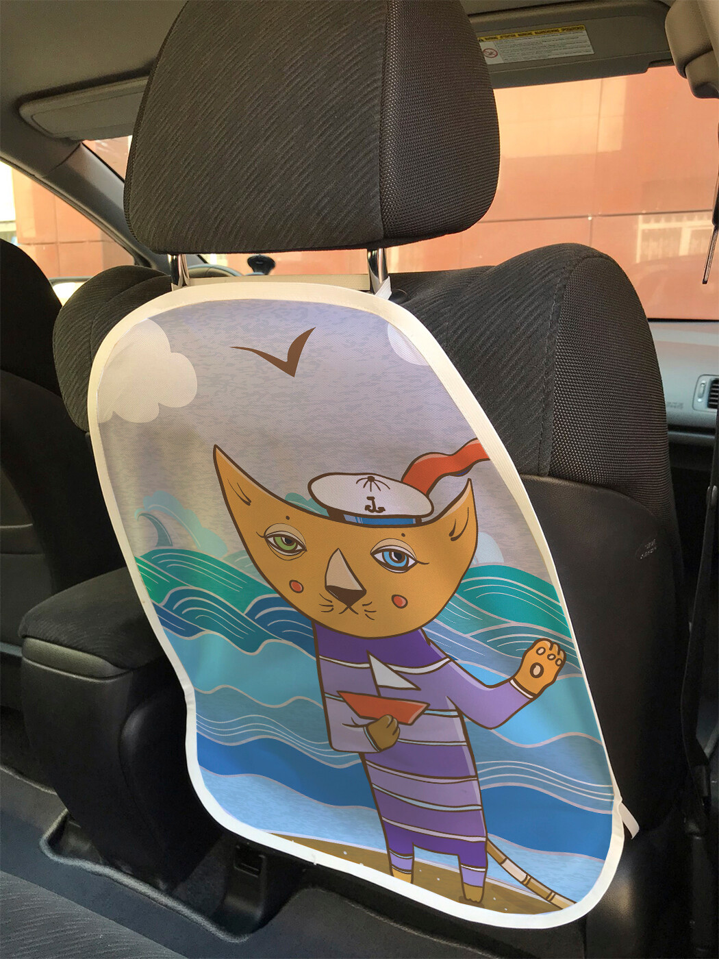 

Накидка на спинку сиденья JoyArty Кот моряк, 45х62, Кот моряк