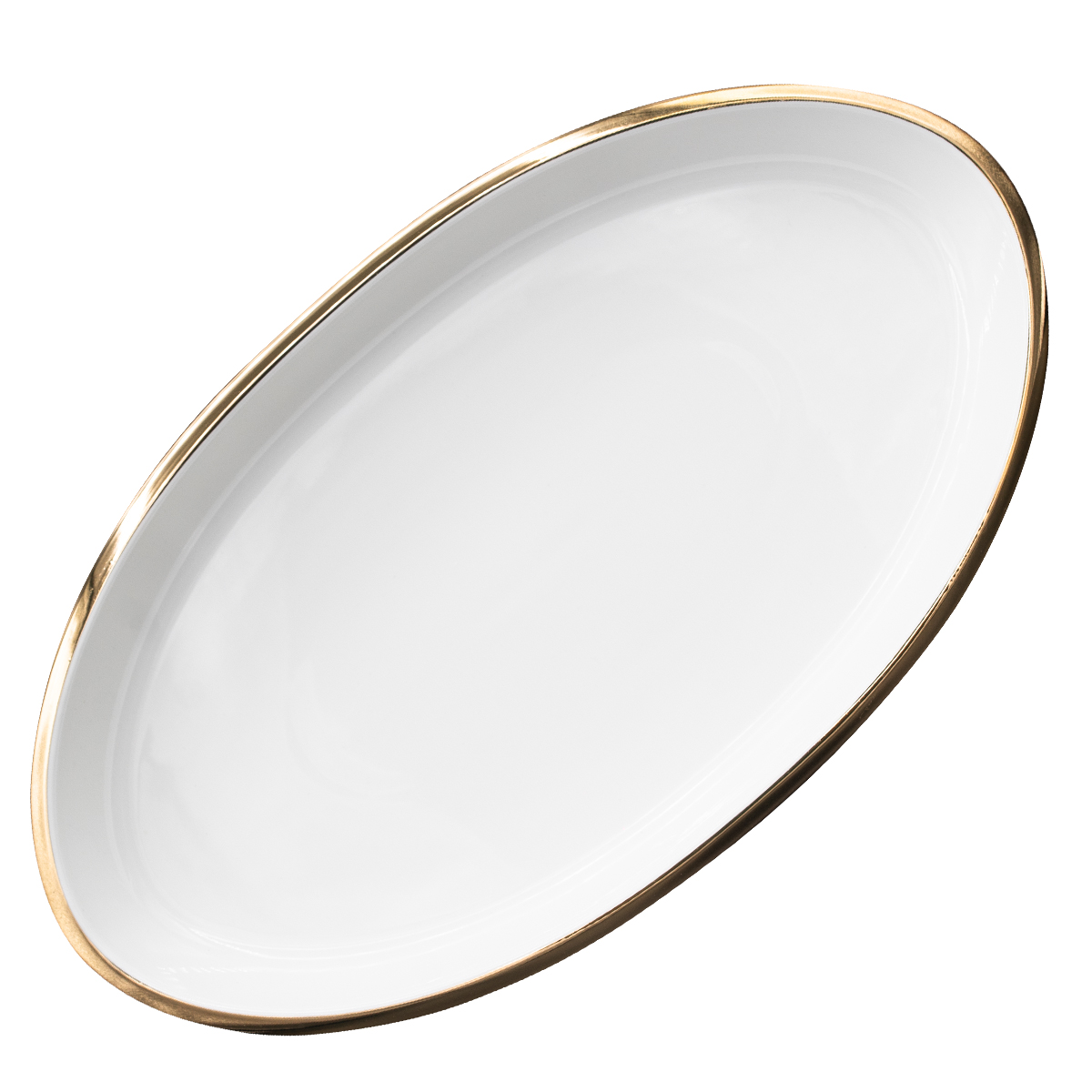 фото Сервировочная тарелка, овальная, керамическая, белый, 31х17х5 см, marma mm-plt-116