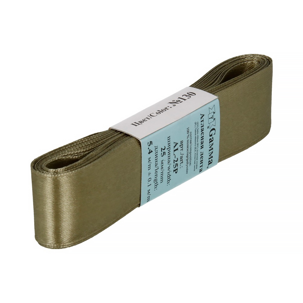 

Gamma 25 мм, 33+/-2 м, №130, хаки, Зеленый, 25 мм, 33+/-2 м, №130, хаки