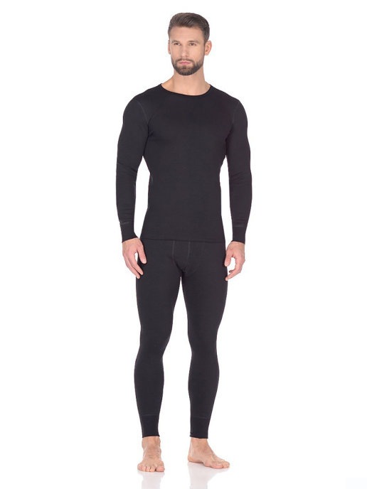 фото Термобелье мужское cotton comfort mclcc0102/черный 4xl montero outdoor