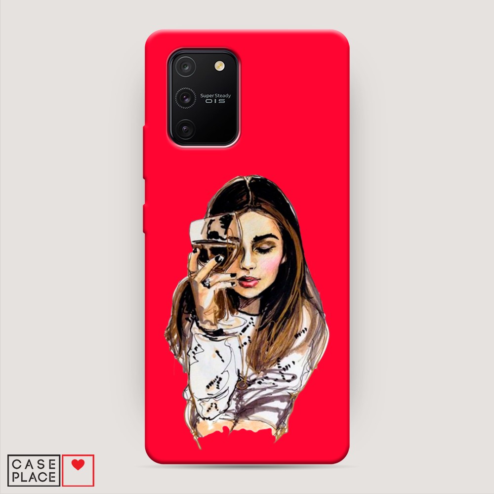 

Чехол Awog на Samsung Galaxy S10 Lite / Самсунг S10 Lite "Девушка с бокалом", Разноцветный, 210053-1