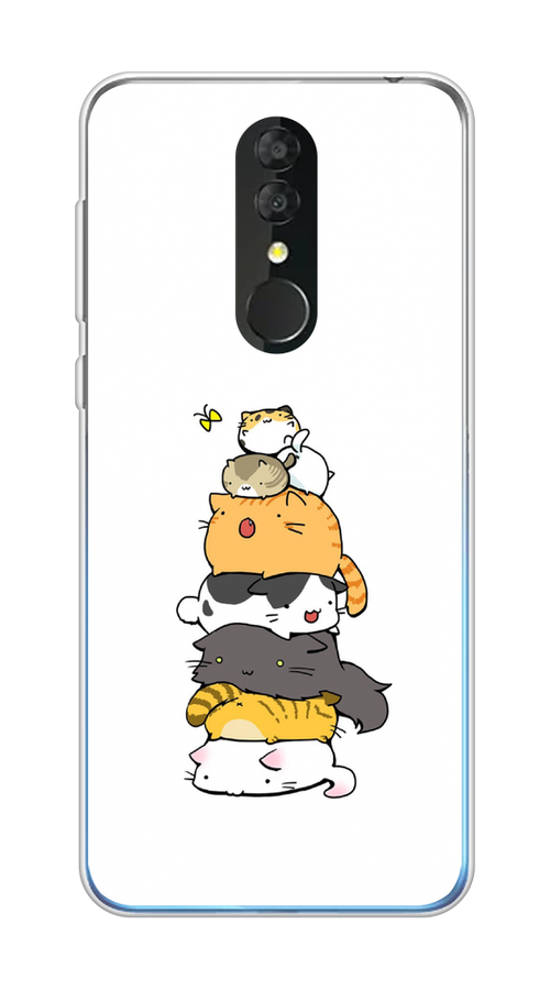 

Чехол Awog на Alcatel 3 5053Y (2019) / Алкатель 3 5053Y (2019) "Бутерброд из котиков", Разноцветный, 170550-10