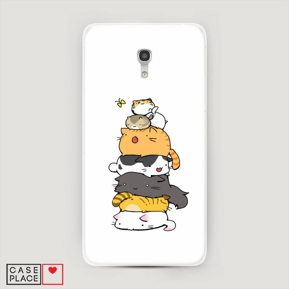 

Чехол Awog на Alcatel Pixi 4 (5) 5045D / Алкатель Pixi 4 (5) 5045D "Бутерброд из котиков", 170250-10