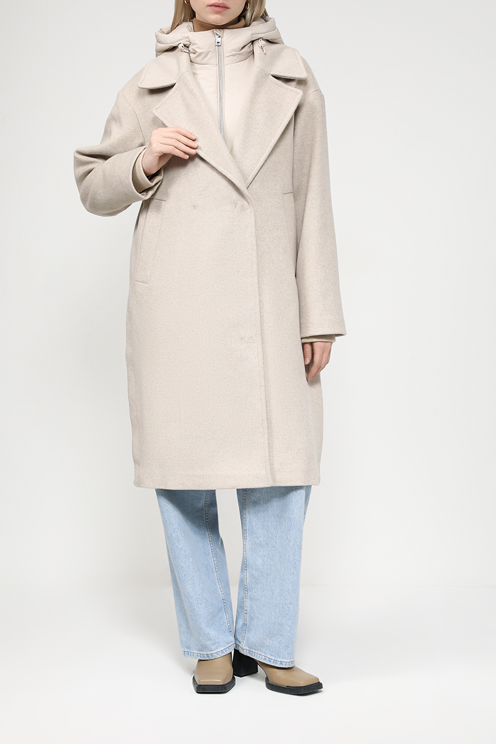 

Пальто женское Esprit Collection 093EO1G338 серое XL, Серый, 093EO1G338