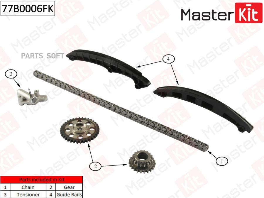 

К-Т Грм Masterkit 77b0006fk Audi.Vw:1.4fsi/Tfsi 16v 07> MasterKit арт. 77B0006FK