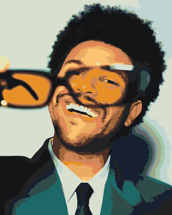 

Картина по номерам Цветное Музыкант The Weeknd Викенд 11