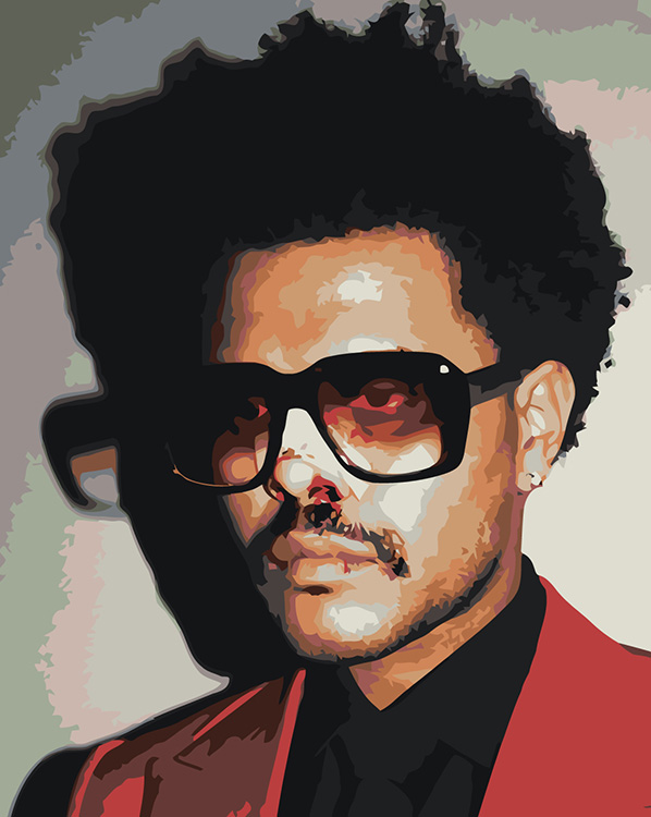 Картина по номерам Цветное Музыкант The Weeknd Викенд 13