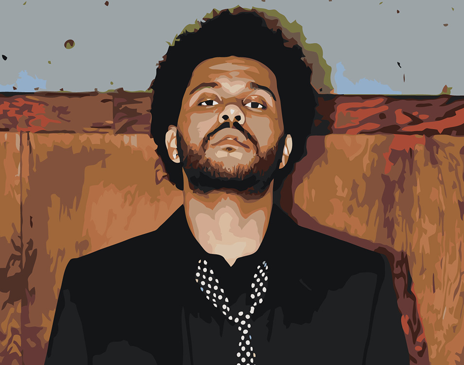 

Картина по номерам Цветное Музыкант The Weeknd Викенд 15