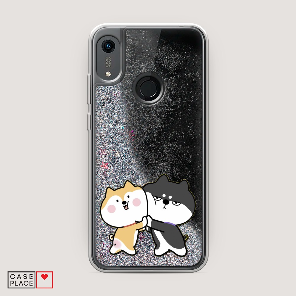 

Чехол Awog на Honor 8a/Y6 2019/Huawei Y6s "Обнимашки акита", Разноцветный, 68791-1