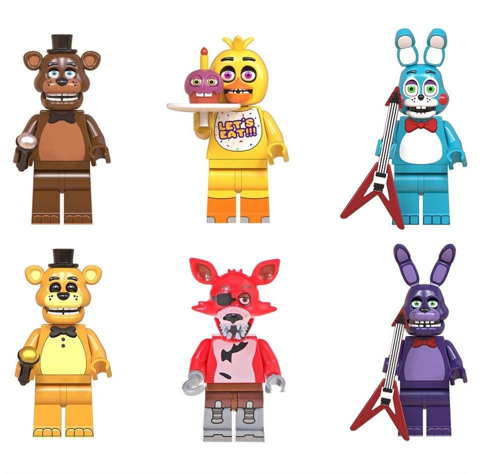 

Набор фигурок совместимых с Лего ФНАФ 5 ночей с Фредди (FNAF)