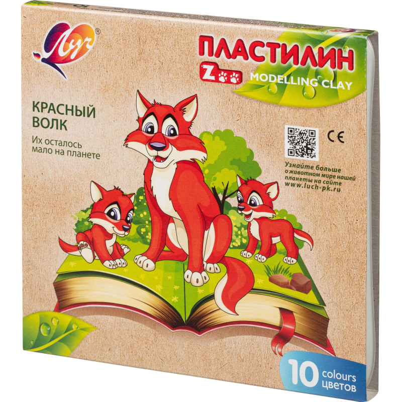 

Пластилин Луч ZOO 10 цв. (длинный брусок 15 гр.), 29С 1721-08, (3шт.), Разноцветный