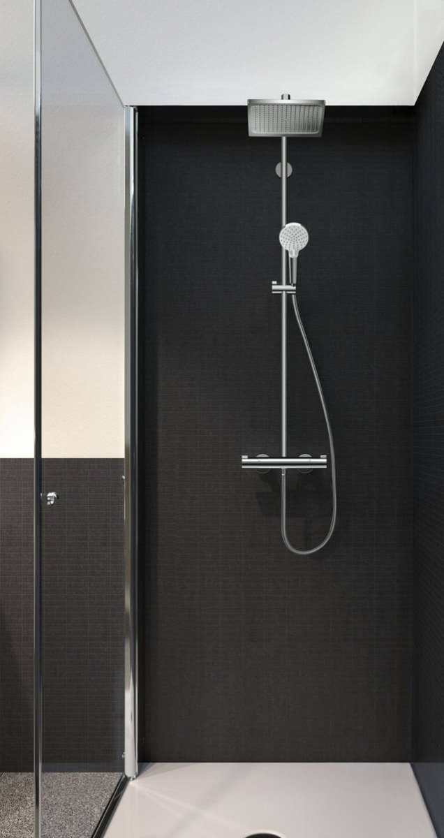 фото Душевая система crometta e 240 shp ecosmart chrom, hansgrohe, арт. 27281000