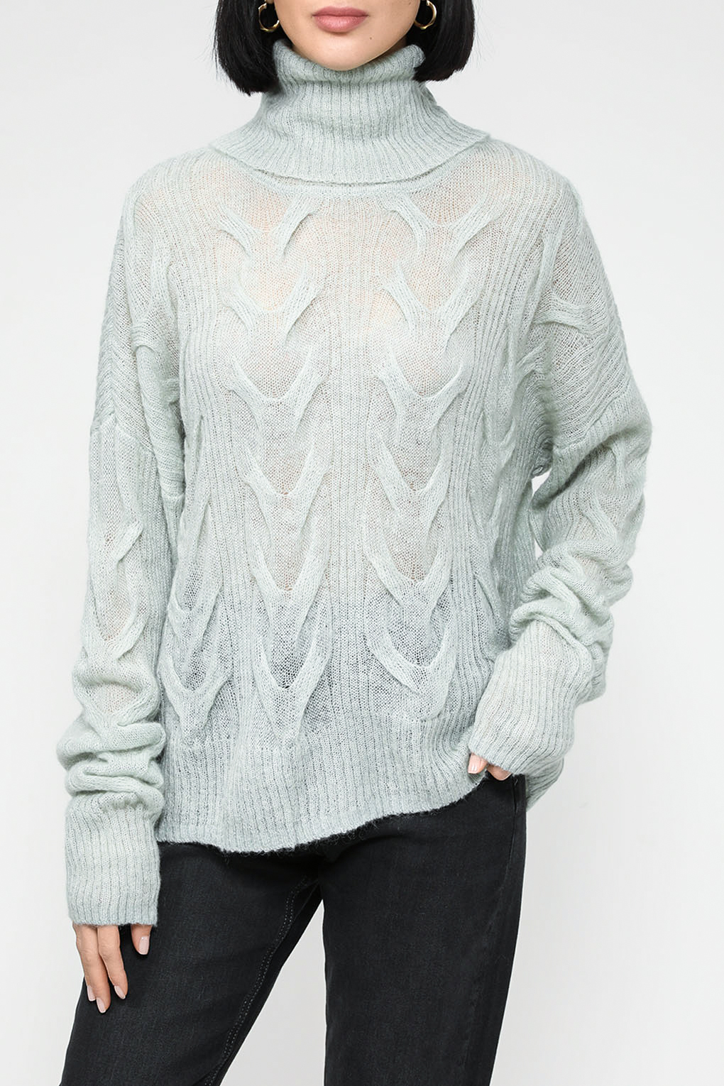 

Свитер женский Esprit Collection 093EO1I309 зеленый S, 093EO1I309