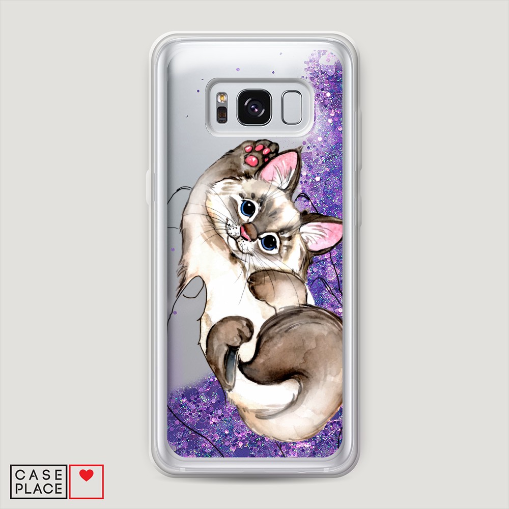 

Чехол Awog на Samsung Galaxy S8 "Котенок в ладошках", Разноцветный, 24792-1