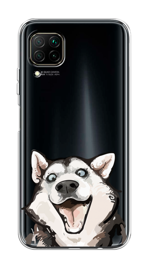 

Чехол Awog на Huawei Nova 7i "Радостный хаски", Разноцветный, 611850-1