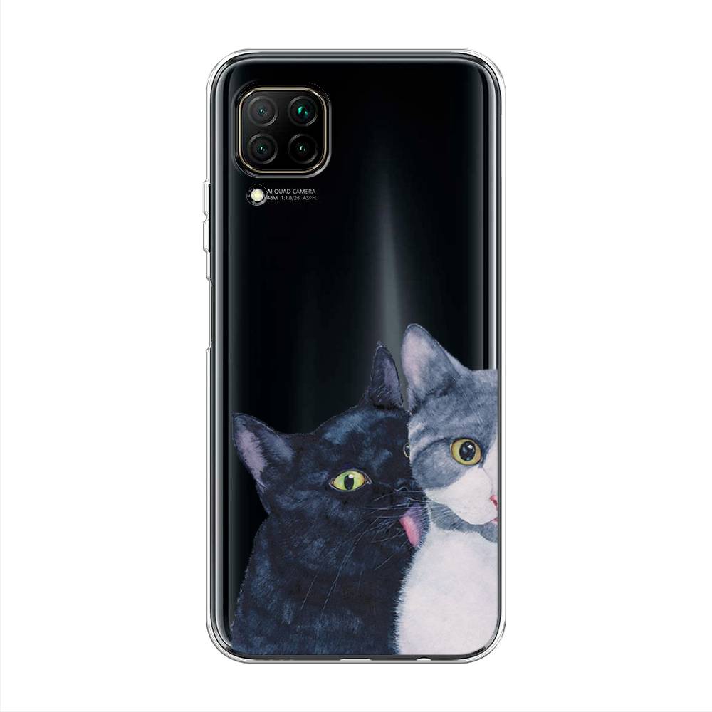 

Чехол Awog на Huawei Nova 7i "Кошачья любовь", Разноцветный, 611850-1
