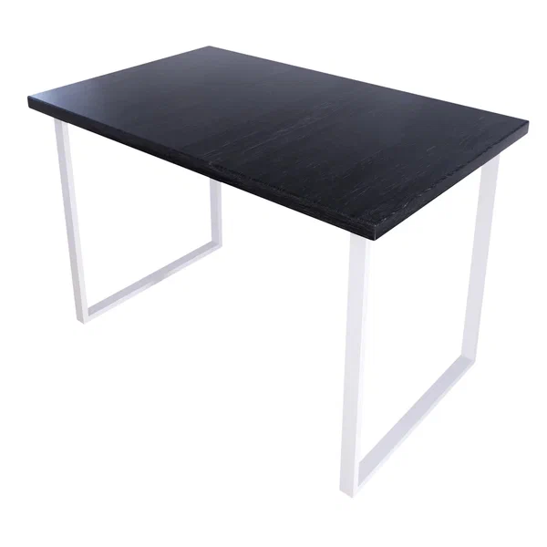 

Стол кухонный Solarius Loft металл-дерево 110х75х75, цвет черного оникса с белыми ножками, Loft металл-дерево