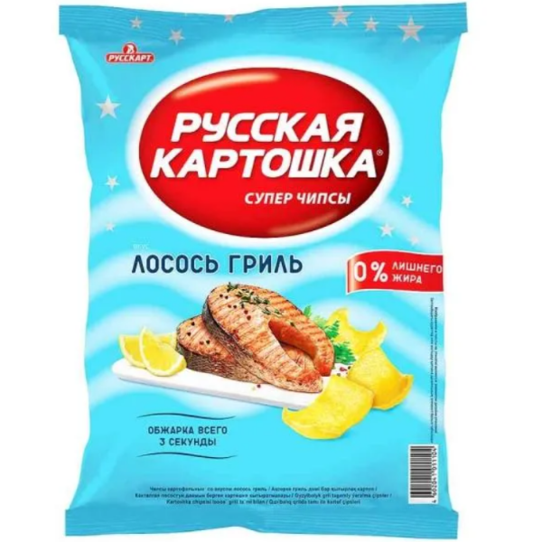

Чипсы картофельные Русская Картошка лосось гриль 140 г