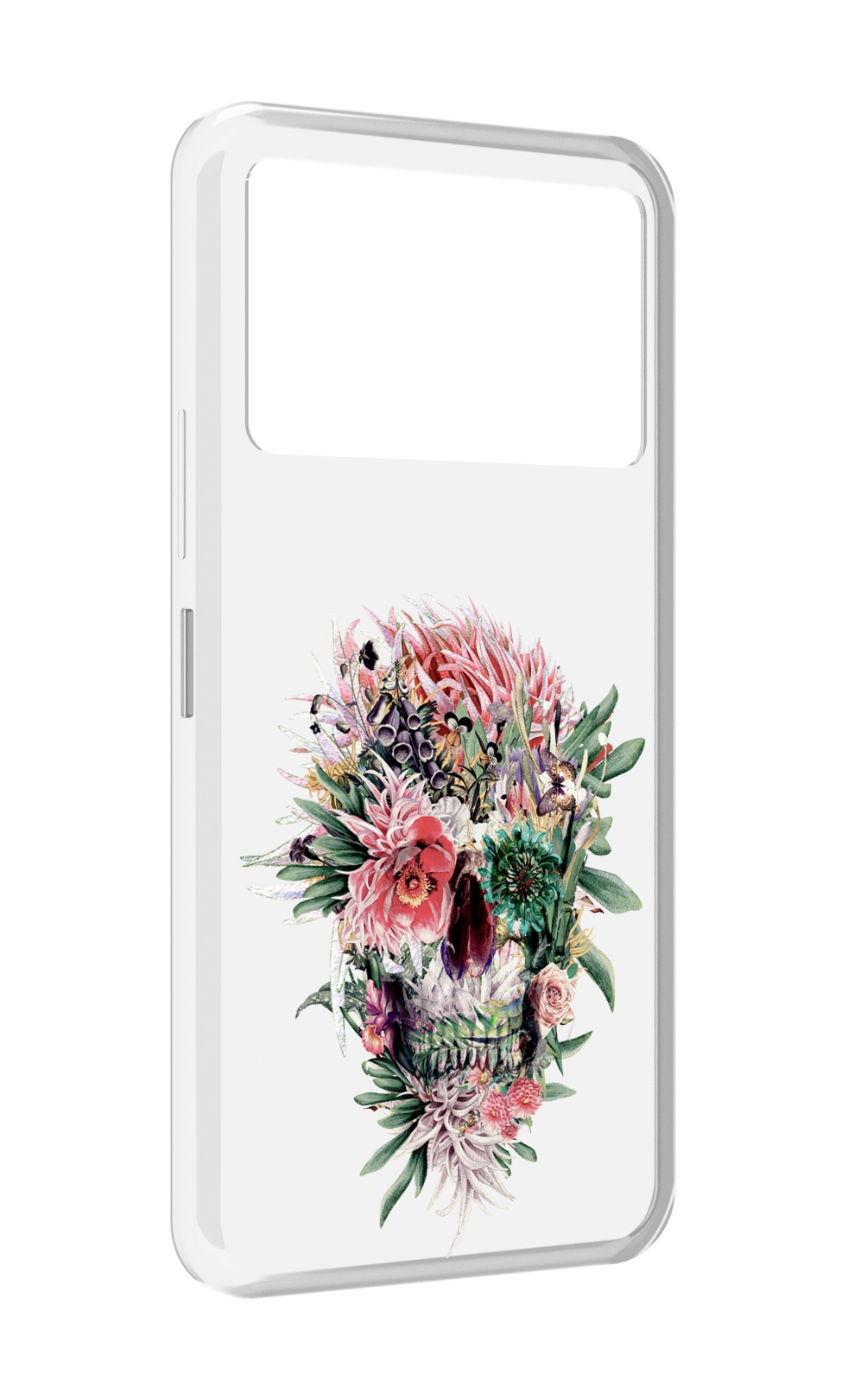 

Чехол MyPads череп из цветов для Infinix NOTE 12 VIP (X672), Прозрачный, Tocco