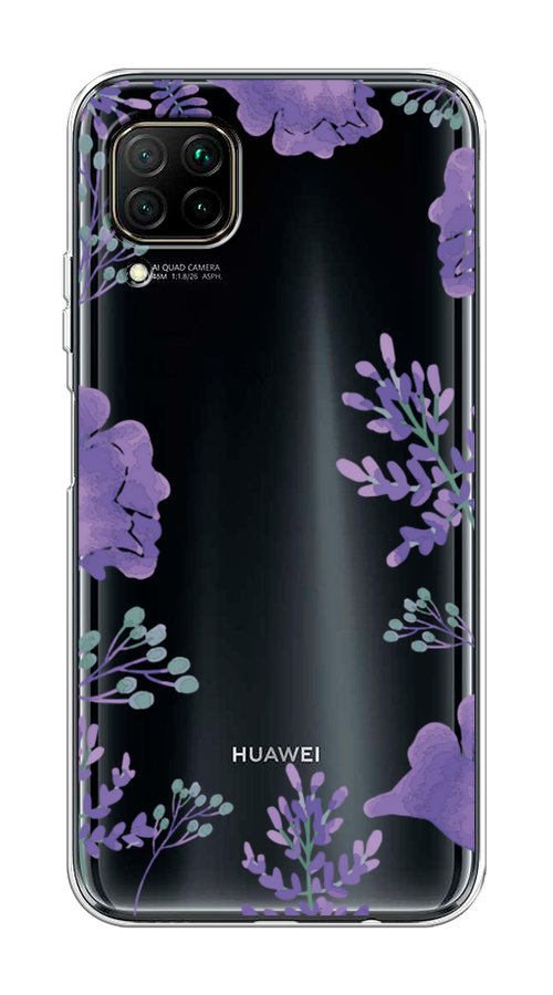 

Чехол Awog на Huawei Nova 7i "Сиреневая цветочная рамка", Разноцветный, 611850-8