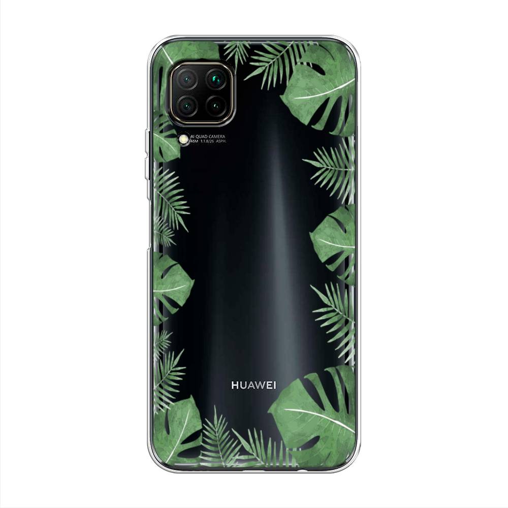 

Чехол Awog на Huawei Nova 7i "Листья папоротника рамка", Разноцветный, 611850-8
