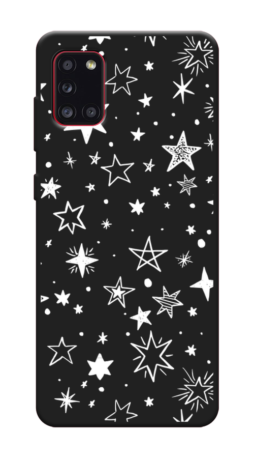 

Чехол Awog на Samsung Galaxy A31 / Самсунг A31 "Звездочки графика белая", Разноцветный, 2100352-1