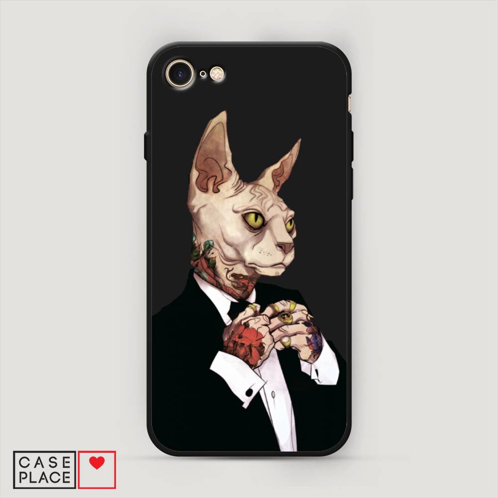 

Чехол Awog на Apple iPhone 8 / Айфон 8 "Татуированный сфинкс", Разноцветный, 10852-1