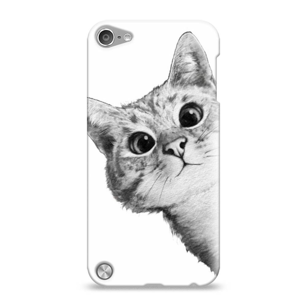 

Пластиковый чехол "Кот рисунок черно-белый" на Apple iPod Touch, 11120-1