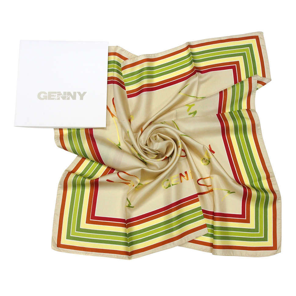 Платок женский Genny 820384 разноцветный, 90х90 см