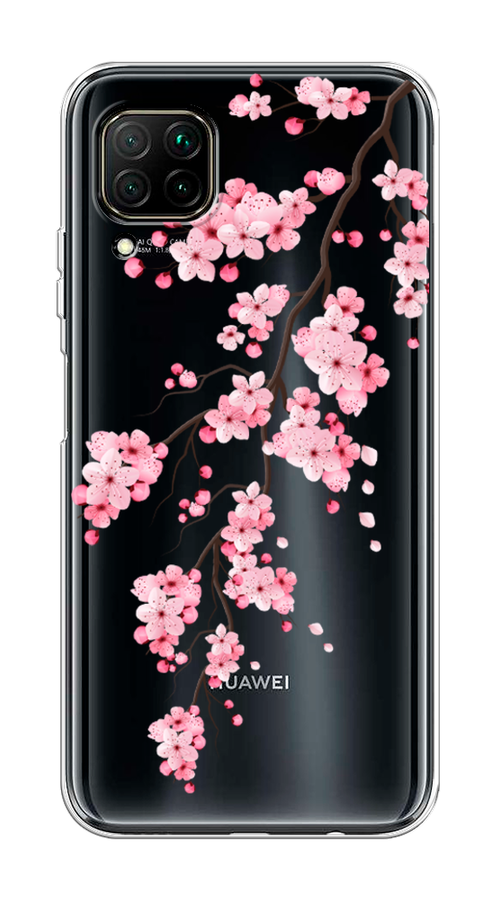 

Чехол Awog на Huawei Nova 7i "Розовая сакура", Разноцветный, 611850-8
