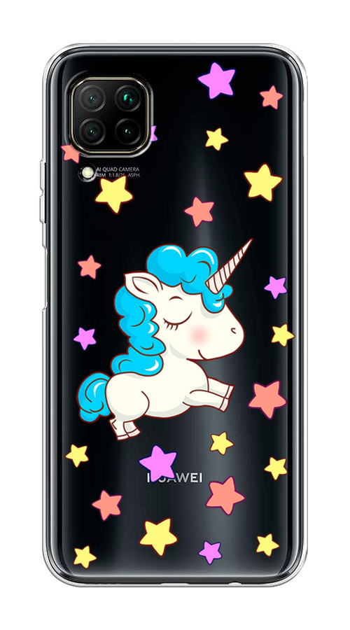 

Чехол Awog на Huawei Nova 7i "Звездный единорог", Разноцветный, 611850-2