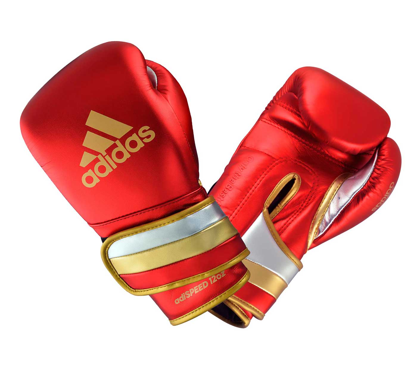 фото Перчатки боксерские adispeed metallic красно-золото-серебристые (вес 12 унций) adidas