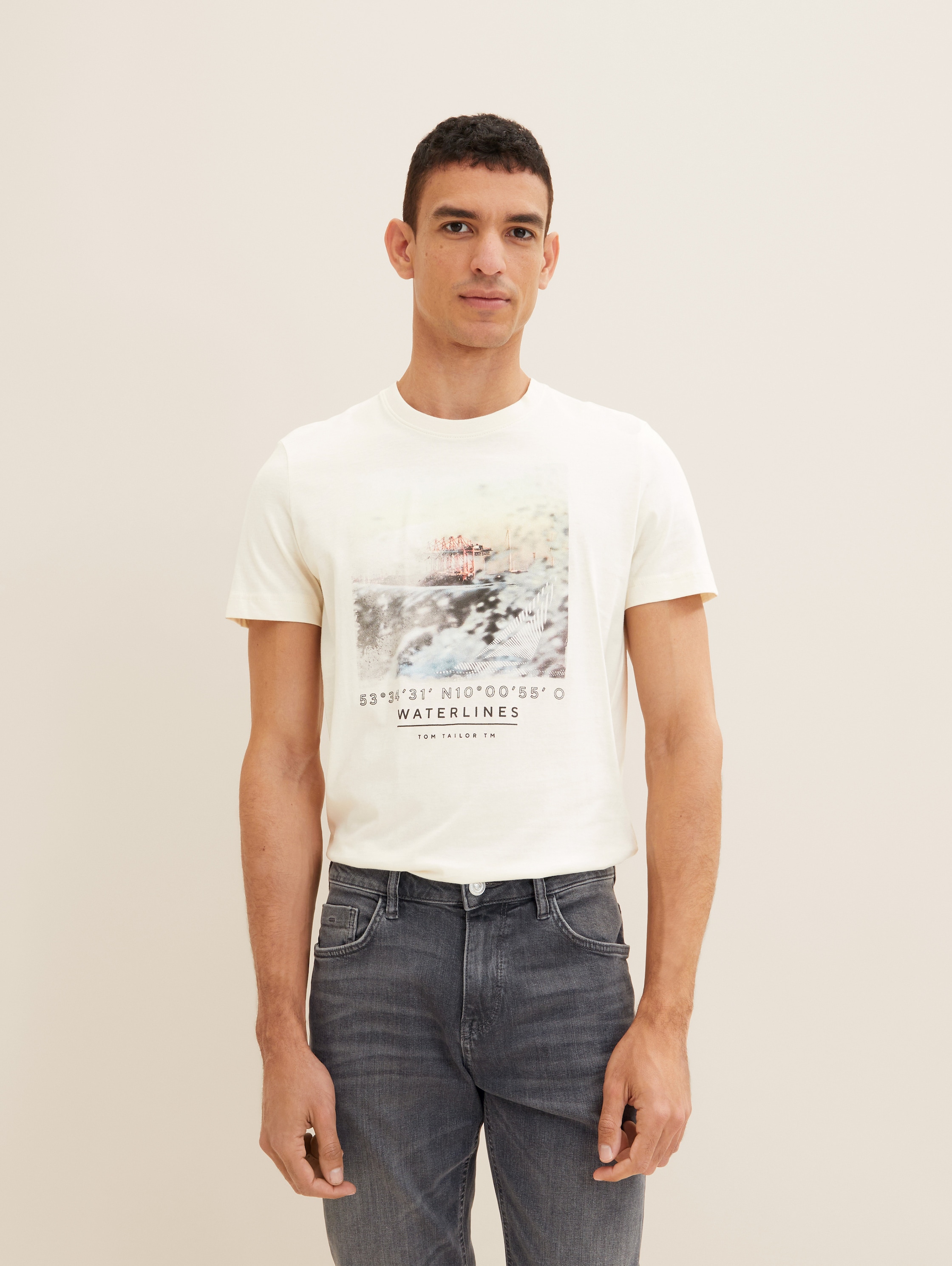 

Футболка мужская TOM TAILOR 1035525 белая XL, Белый, 1035525