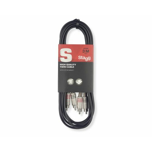 

Кабель аудио 2xRCA - 2xRCA Stagg STC3C 3.0m, STC3C 3.0m
