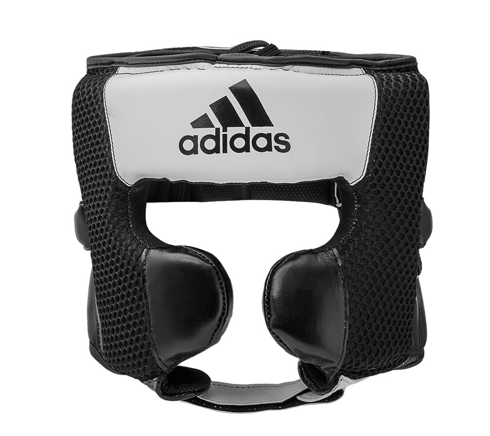 фото Шлем боксерский hybrid 150 headgear бело-черный (размер s) adidas