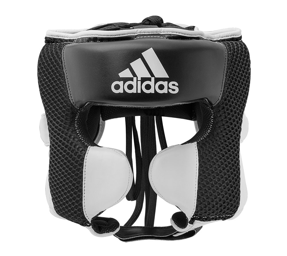 фото Шлем боксерский hybrid 150 headgear черно-белый (размер l) adidas