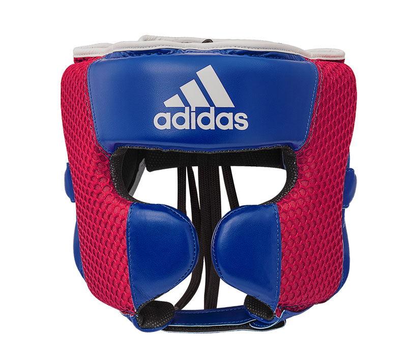 фото Шлем боксерский hybrid 150 headgear сине-красный (размер xl) adidas