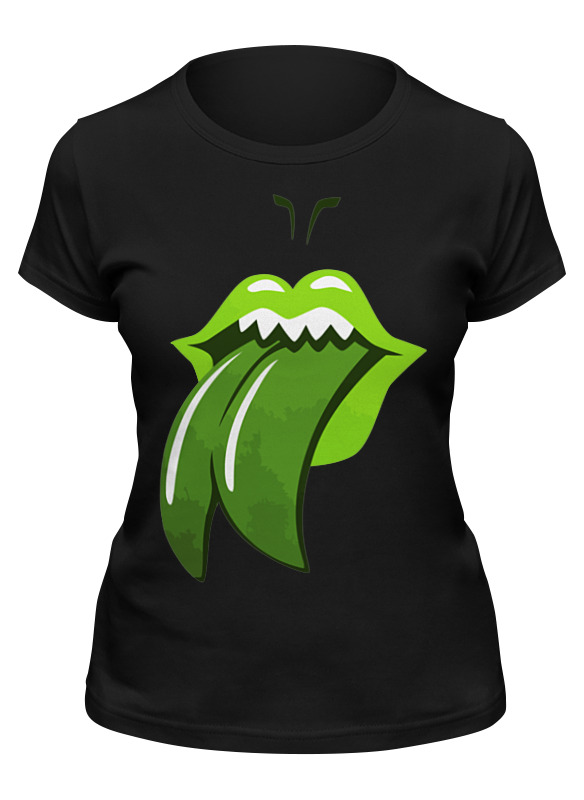 

Футболка женская Printio Voldemort x rolling stones черная L, Voldemort x rolling stones