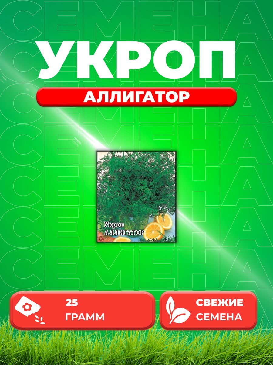 

Семена Укроп Аллигатор, 25г, Гавриш, Фермерское подворье