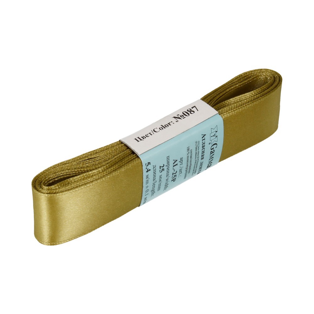 

Gamma 25 мм, 5х54 м, №087, зеленый хаки, 25 мм, 5х54 м, №087, зеленый хаки