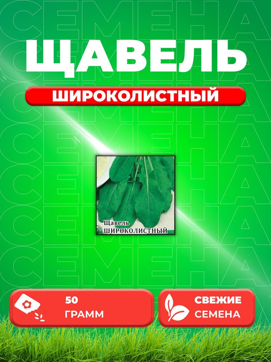 

Семена Щавель Широколистный 50,0 г
