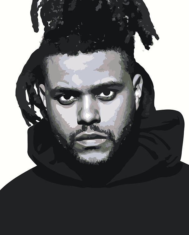 

Картина по номерам Цветное Музыкант The Weeknd Викенд 5