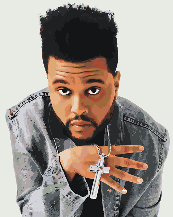

Картина по номерам Цветное Музыкант The Weeknd Викенд 7