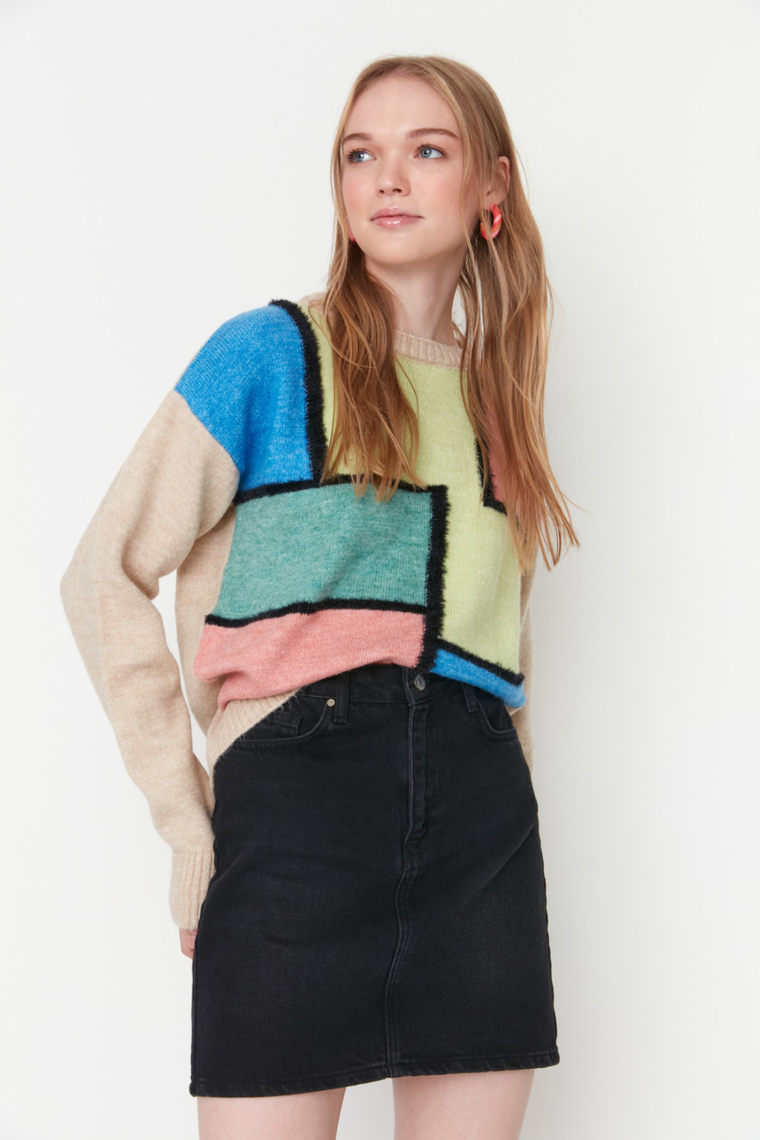 

Джемпер женский Trendyol TWOAW22KZ1184 разноцветный M, trendyol TWOAW22KZ1184